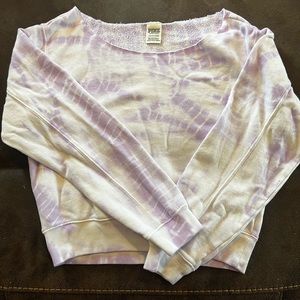Victorias Secret off the shoulder tie dye sweatshirt